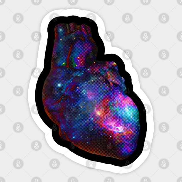 Universe Love Heart Sticker by Pegazusur